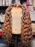 18inch 4/30/4 300% density 5x5 closure glueless pixie curl