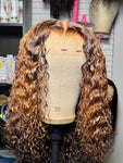 18inch 4/30/4 300% density 5x5 closure glueless pixie curl