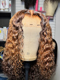 18inch 4/30/4 300% density 5x5 closure glueless pixie curl